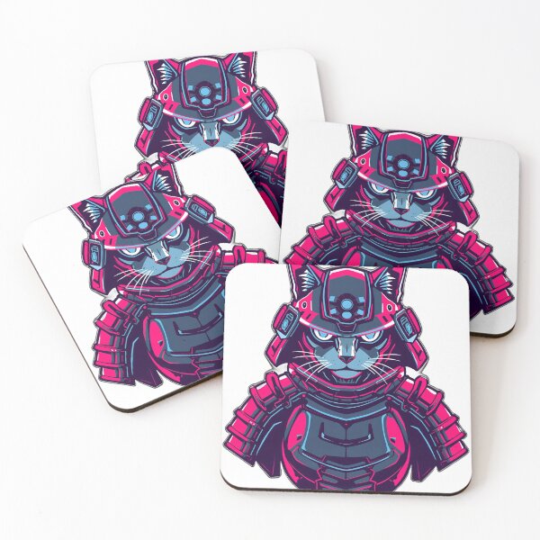 Item preview, Cyberpunk Samurai Cat - Neon Aesthetic Gaming Warrior designed and sold by leroo1.