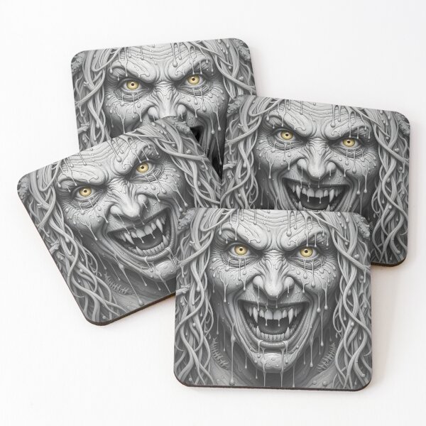 Item preview, Scary Witch. Terrifying Halloween Face. designed and sold by Shoot-The-Moon.