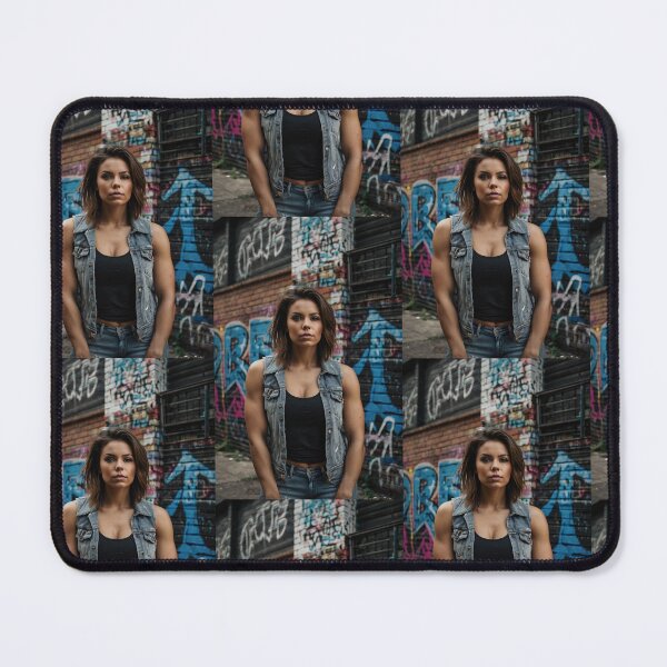 Item preview, Sexy street woman posing in a graffitied street art photography designed and sold by Vintage Designs +.