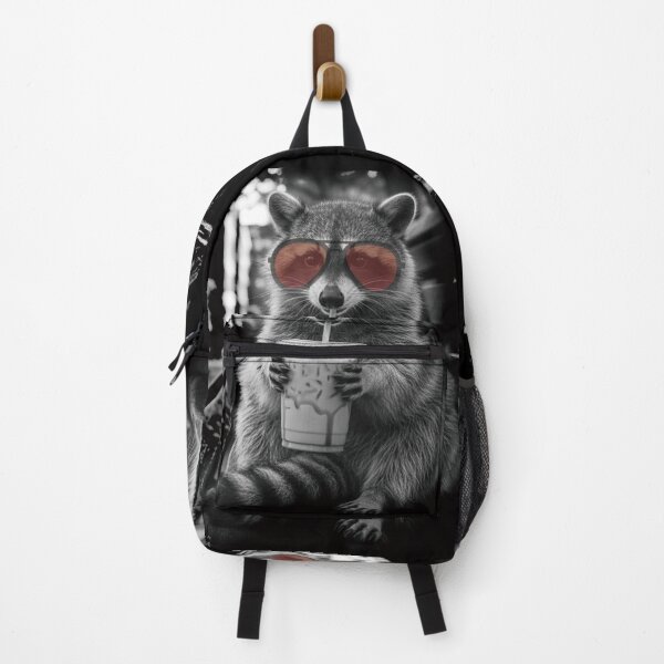 Item preview, Raccoon Drinking Iced Coffee. designed and sold by EunsooLee.