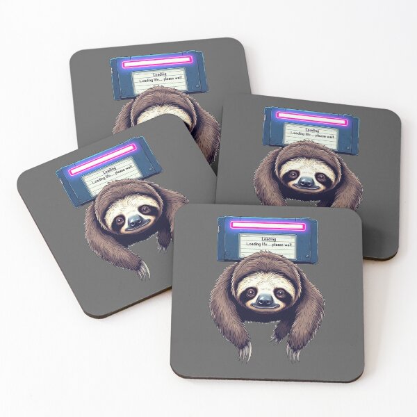 Item preview, Glitch Heart Protocol – Loading Life Sloth designed and sold by Shift-Bloom.