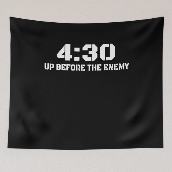 Item preview, 4:30 Up Before The Enemy Motivational Quote designed and sold by PrintPress.