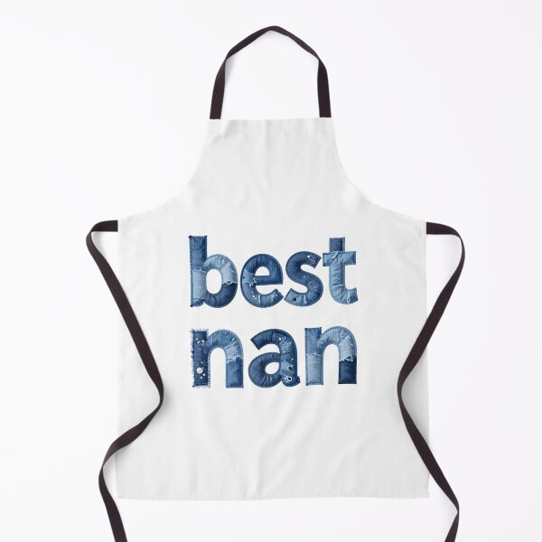 Item preview, BEST NAN - IN DENIM PATCHWORK FAUX LETTERING designed and sold by AlexOBrienArt.