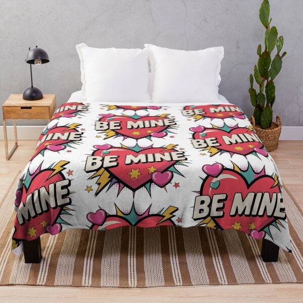 Item preview, Electric Love: Retro Comic Style "Be Mine" Heart designed and sold by desinganddecor.