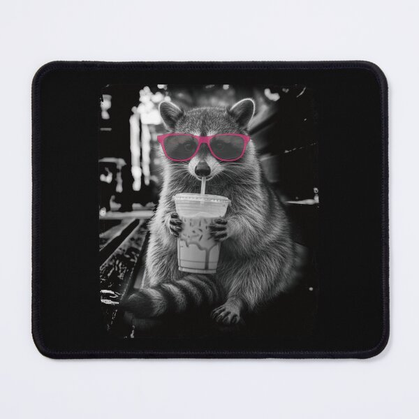 Item preview, Raccoon Drinking Iced Coffee. #2 designed and sold by EunsooLee.