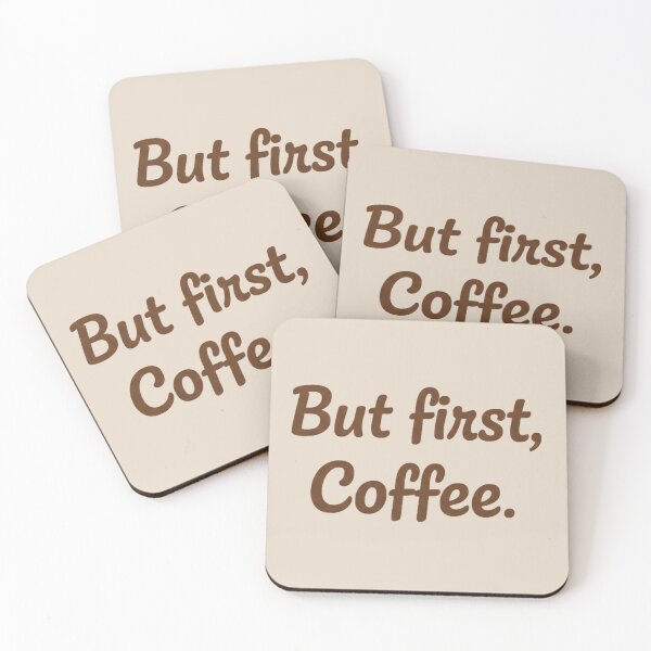 Item preview, But First, Coffee – Minimalist Typography Quote designed and sold by ELmestka.