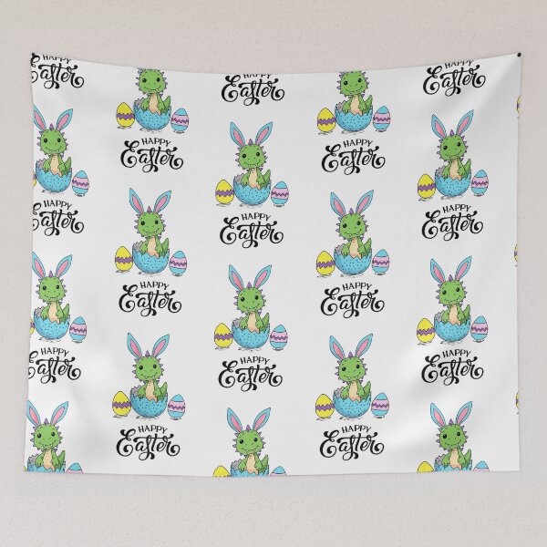 Item preview, Cute Easter Dino with Bunny Ears designed and sold by SimoesArtistry.