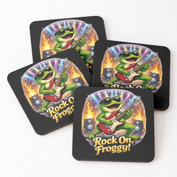 Item preview, rock star frog designed and sold by FroggyOnly.