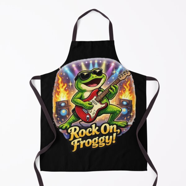 Item preview, rock star frog designed and sold by FroggyOnly.