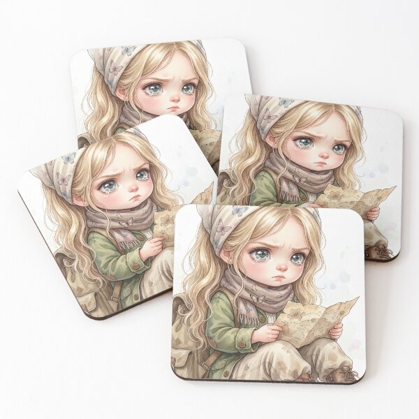 Item preview, Girl with Map Sticker - Adventure Explorer Character Art designed and sold by DariuszWilkosz.