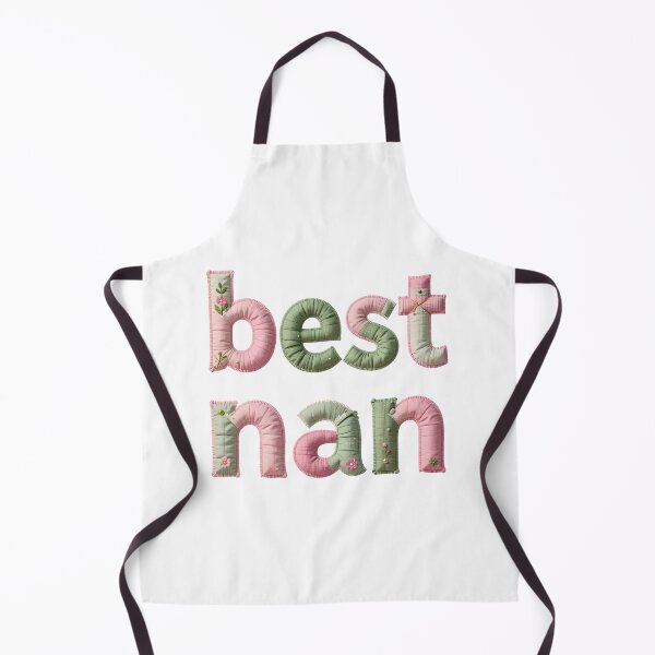 Item preview, BEST NAN - IN PINK & GREEN FAUX LETTERING designed and sold by AlexOBrienArt.