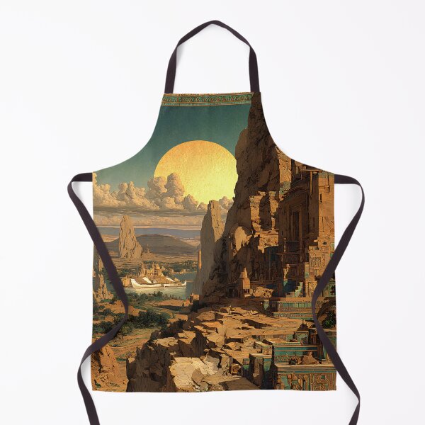 Item preview, The Pharaoh’s Barge | Mythic Egyptian Afterlife Wall Art designed and sold by Stoneflower-Art.
