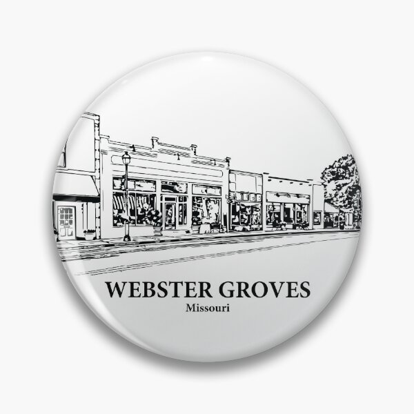 Item preview, Webster Groves MO - Ink Cityscape Illustration designed and sold by Lakeric.