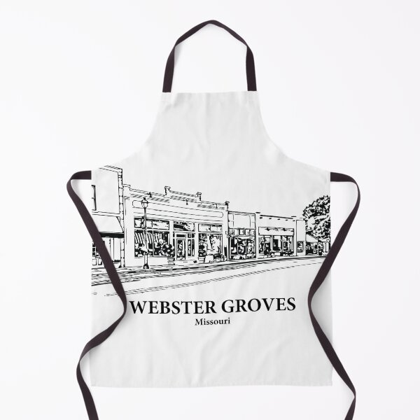 Item preview, Webster Groves MO - Ink Cityscape Illustration designed and sold by Lakeric Cityscapes.