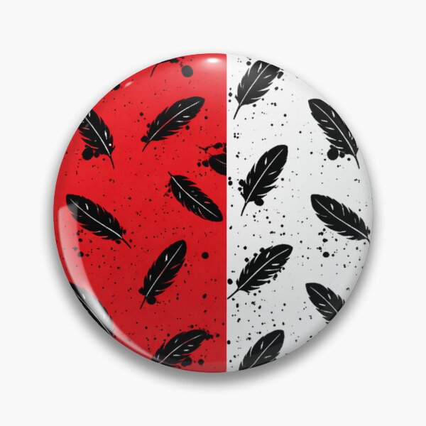 Item preview, Vertical Red & White Feather Ink Splatter Seamless Pattern designed and sold by optimusprime39.