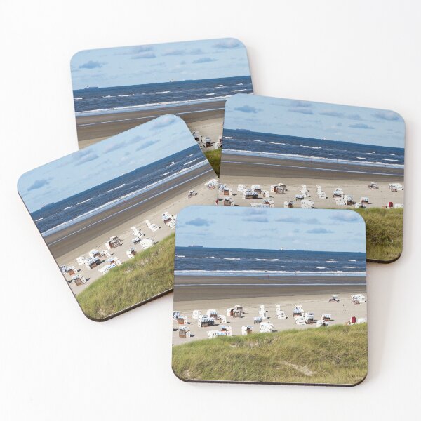 Item preview, Sandy beach with beach chairs on Spiekeroog designed and sold by Klaus Offermann.