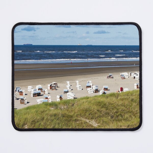 Item preview, Sandy beach with beach chairs on Spiekeroog designed and sold by Klaus Offermann.