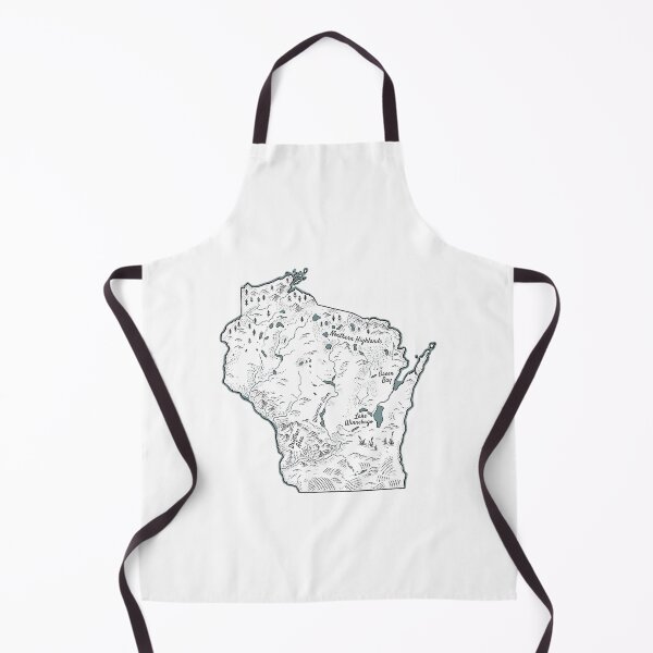 Item preview, Wisconsin Illustrated Map – Hand-Drawn Rivers & Nature Adventure Sketch designed and sold by Paper Drip.