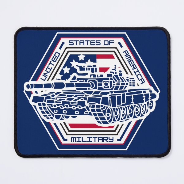 Item preview, U.S. Military Tank Hexagon Emblem – Patriotic American Flag Design for Veterans, Soldiers & Proud Patriots designed and sold by GFamilyC.