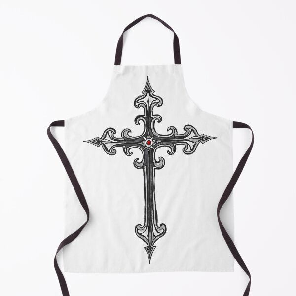 Item preview, Ornate Cross With Red Gem Faith Design designed and sold by Pastor Reeves Studio.