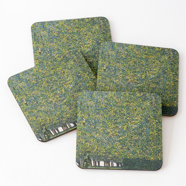 Item preview, The Park by Gustav Klimt: Lush Forest Landscape Poster designed and sold by artofuniverse.