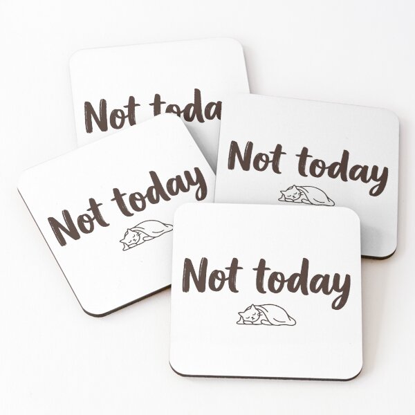 Item preview, Not Today – Funny Sleeping Cat designed and sold by ELmestka.