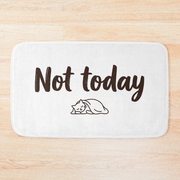 Item preview, Not Today – Funny Sleeping Cat designed and sold by ELmestka.