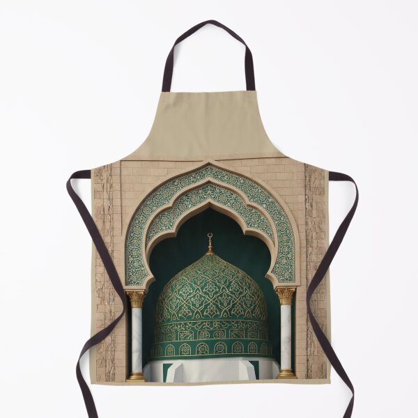 Item preview, Emerald Islamic Arch & Golden Geometric Dome Art (V.1) designed and sold by D-Islamic.