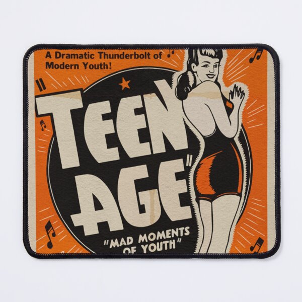 Item preview, Vintage B-Movie Poster – 'Teen Age: Mad Moments of Youth' designed and sold by ELmestka.