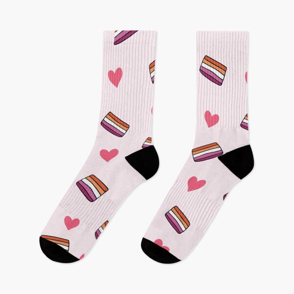 Item preview, Lesbian Pride Flag & Hearts Pattern - Cute Valentine Aesthetic designed and sold by Cannaxes Studio.