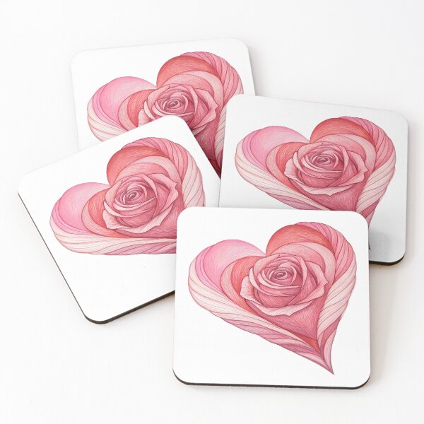 Item preview, Drawing Rose Heart designed and sold by trendspatterns.