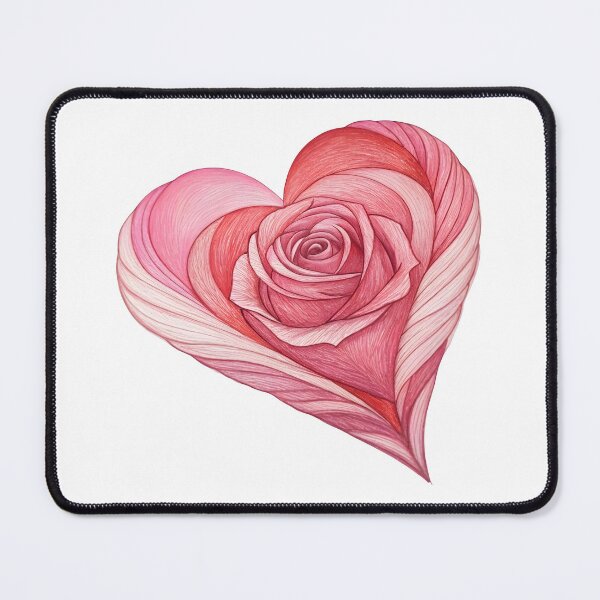 Item preview, Drawing Rose Heart designed and sold by trendspatterns.