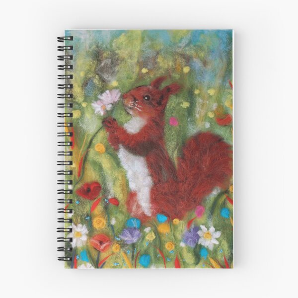 Item preview, Red Squirrel – Handmade Textile Art – Nature Wall Decor designed and sold by FLEURDELAINE04.