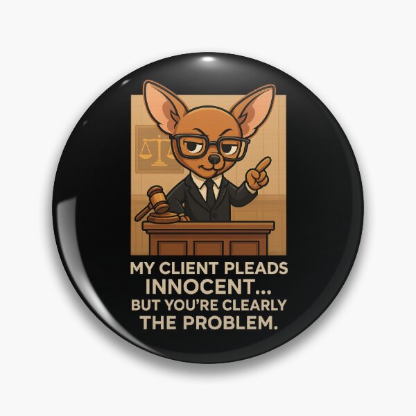 Item preview, Sassy Chihuahua Lawyer Pleads Innocent For Eaten Homework designed and sold by Canine Cosmos.