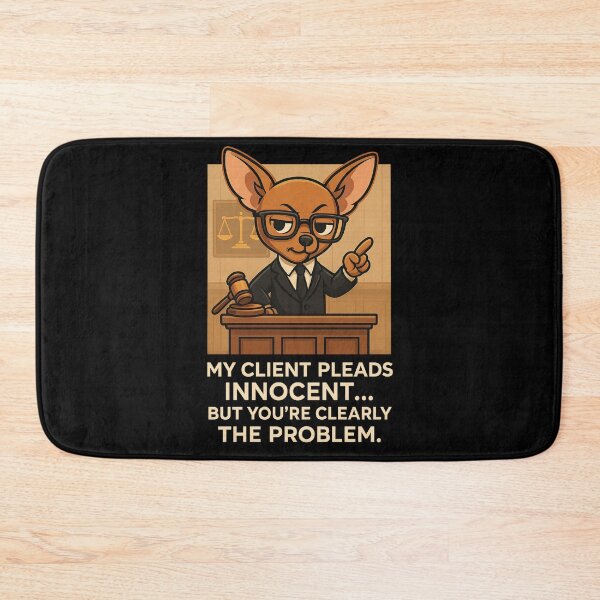 Item preview, Sassy Chihuahua Lawyer Pleads Innocent For Eaten Homework designed and sold by Canine Cosmos.