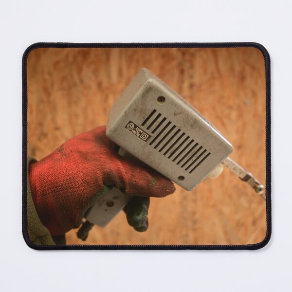 Item preview, Retro Tech: Vintage Industrial Tool and Red Work Glove designed and sold by BeyondInkwell.
