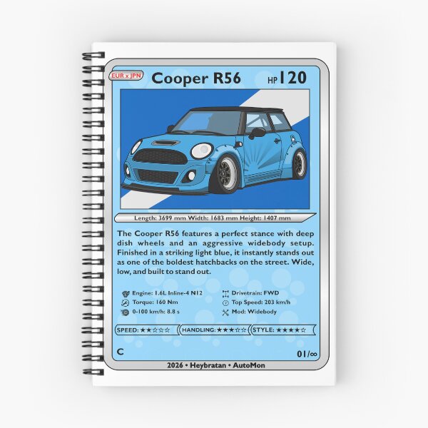 Item preview, AutoMon Cooper R56 Widebody TCG Style designed and sold by Heybratan.