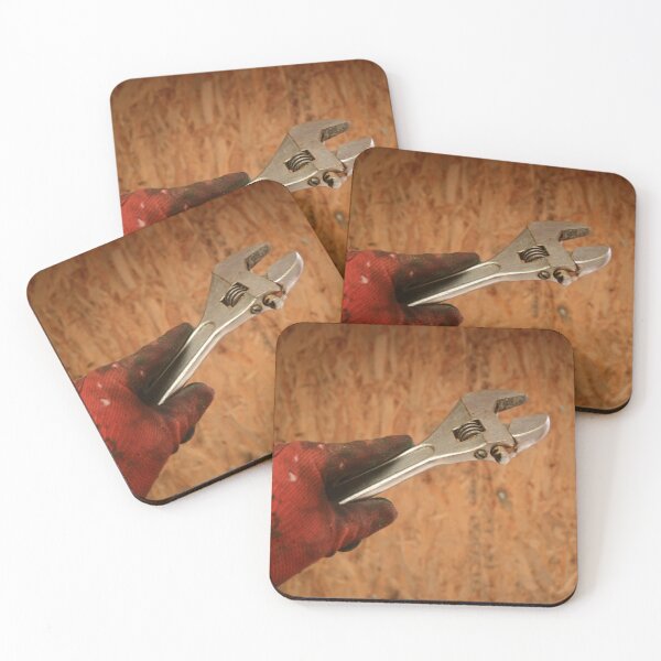 Item preview, The Mechanic’s Grip: Industrial Adjustable Wrench and Work Glove designed and sold by BeyondInkwell.