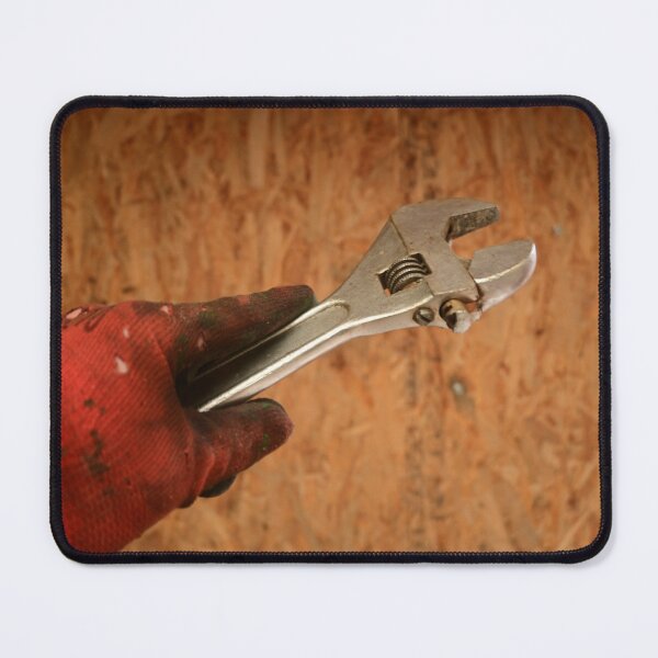 Item preview, The Mechanic’s Grip: Industrial Adjustable Wrench and Work Glove designed and sold by BeyondInkwell.