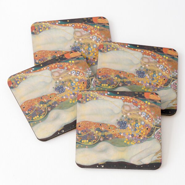 Item preview, Water Snakes After Gustav Klimt Plate by Gustav Klimt: Vienna Secession Print designed and sold by artofuniverse.