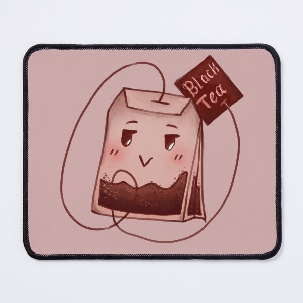 Item preview, Cute Black Tea Bag Character | Simple Tea Art designed and sold by Motivation-S.