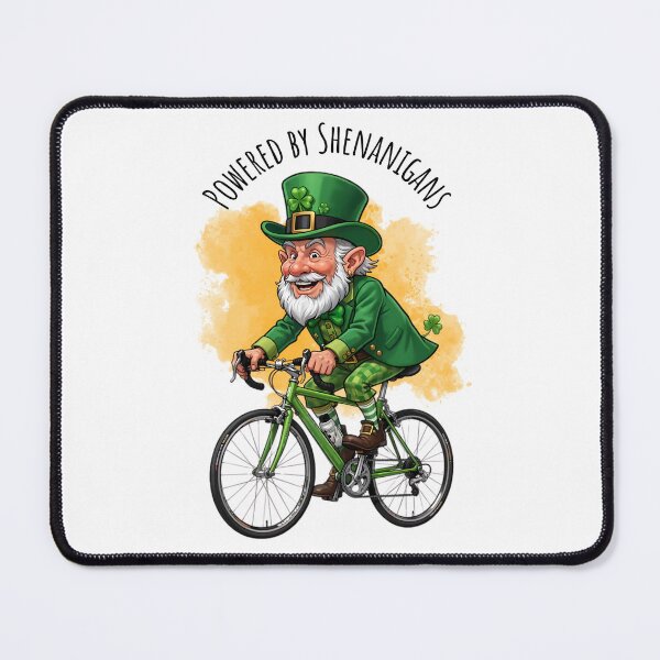 Item preview, Funny Cycling St Patricks Day Powered By Shenanigans designed and sold by MTJ-Mushrooms.