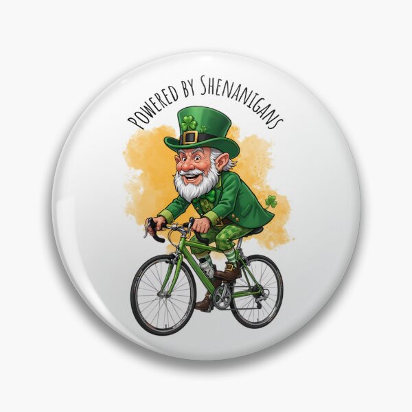 Item preview, Funny Cycling St Patricks Day Powered By Shenanigans  designed and sold by MTJ-Mushrooms.
