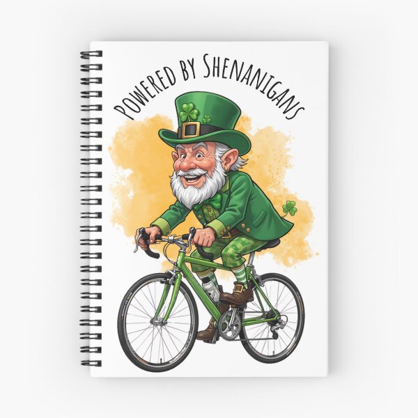 Item preview, Funny Cycling St Patricks Day Powered By Shenanigans  designed and sold by MTJ-Mushrooms.