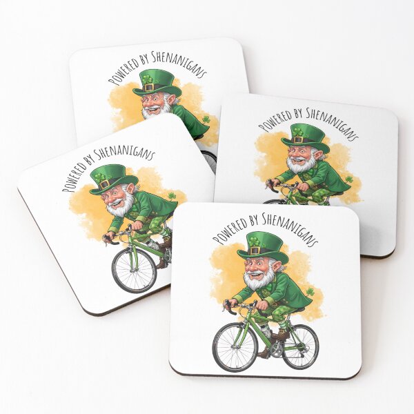 Item preview, Funny Cycling St Patricks Day Powered By Shenanigans  designed and sold by MTJ-Mushrooms.