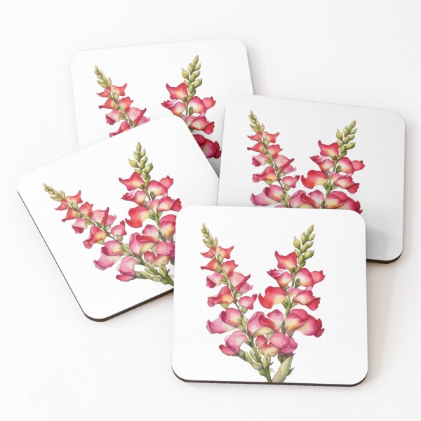 Item preview, Single Snapdragon Flower Botanical Watercolor Art designed and sold by sana designer.