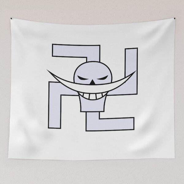 Item preview, Smiling Pirate Skull | White beard designed and sold by Anas ⭐⭐⭐⭐⭐.