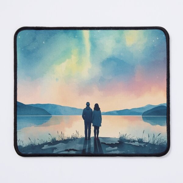 Item preview, Couple in the northern lights designed and sold by Anisha Vaz.