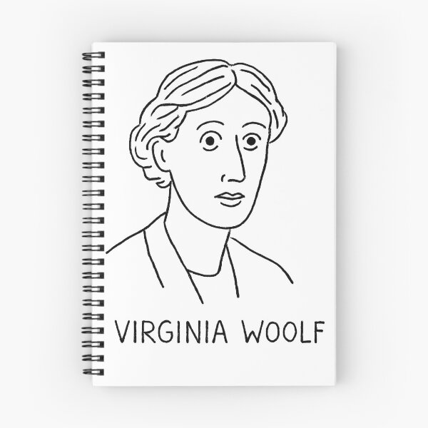 Item preview, Virginia Woolf Minimalist Line Art Portrait – Black and White Literary Icon Illustration designed and sold by Artsy-With.