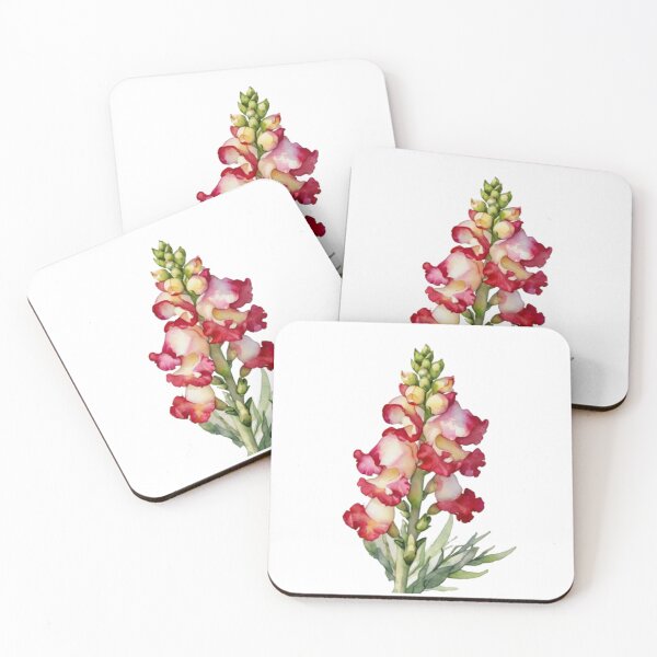 Item preview, Snapdragon Watercolor Botanical Floral Wall Art designed and sold by sana designer.